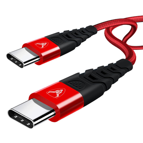 iSOUL Nylon-Braided USB-C To USB-C Cable PD 3.1A Type C Fast Charging Cable - TradeNRG UK